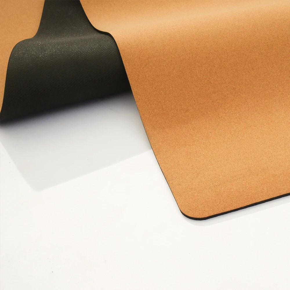 Amazon Top Sales Custom 100%  ECO-Friendly Waterproof Anti-Slip Pad GYM Mat Sublimation Pattern 5mm Natural Rubber Cork Yoga Mat