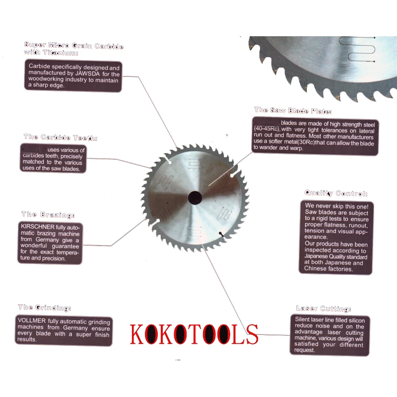 High Quality Steel Circle Round Wood Cutting Saw