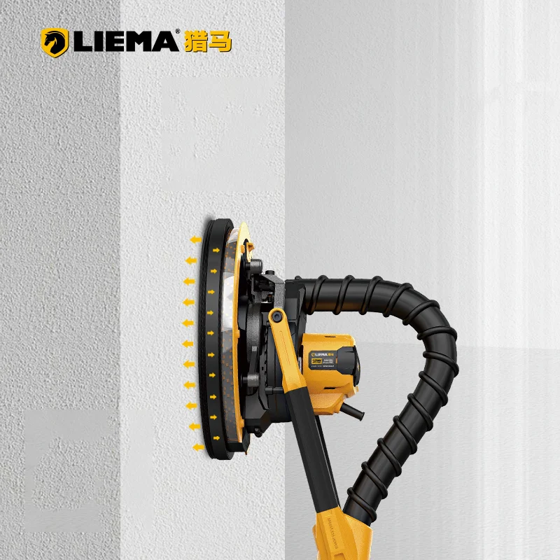 LIEMA 225SL  Putty Wall Drywall Electric Sanding Mmachine Folding Design LED Light Drywall Sand Wall Sander with Vacuum Cleaner