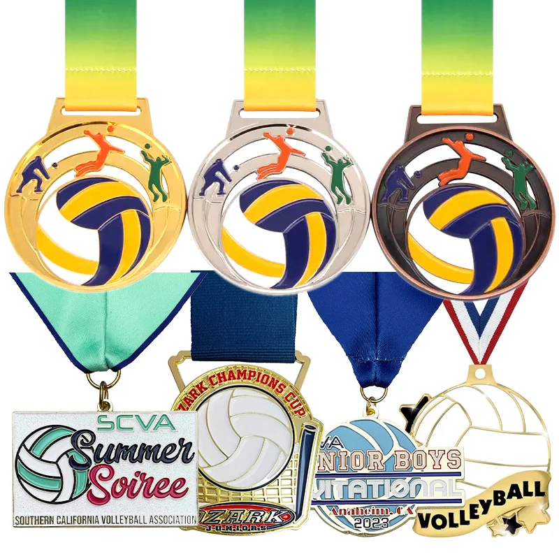 China Supplier Custom Die Cast Metal Medal Bar Badges Gold 3D Activity Medals Awards Ribbon Medal Of Honor With Box