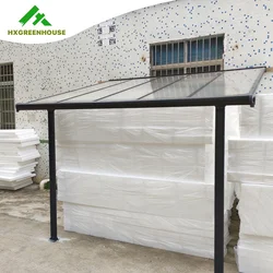 Solid Blind Aluminium Profile Polycarbonate Outdoor With Aluminum Retractable Canopy Awning Patio Cover