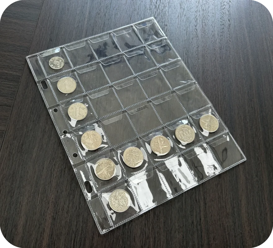 Coin Album for Coin Collection Book Display Storage Case Coins/stamps protector Collection page