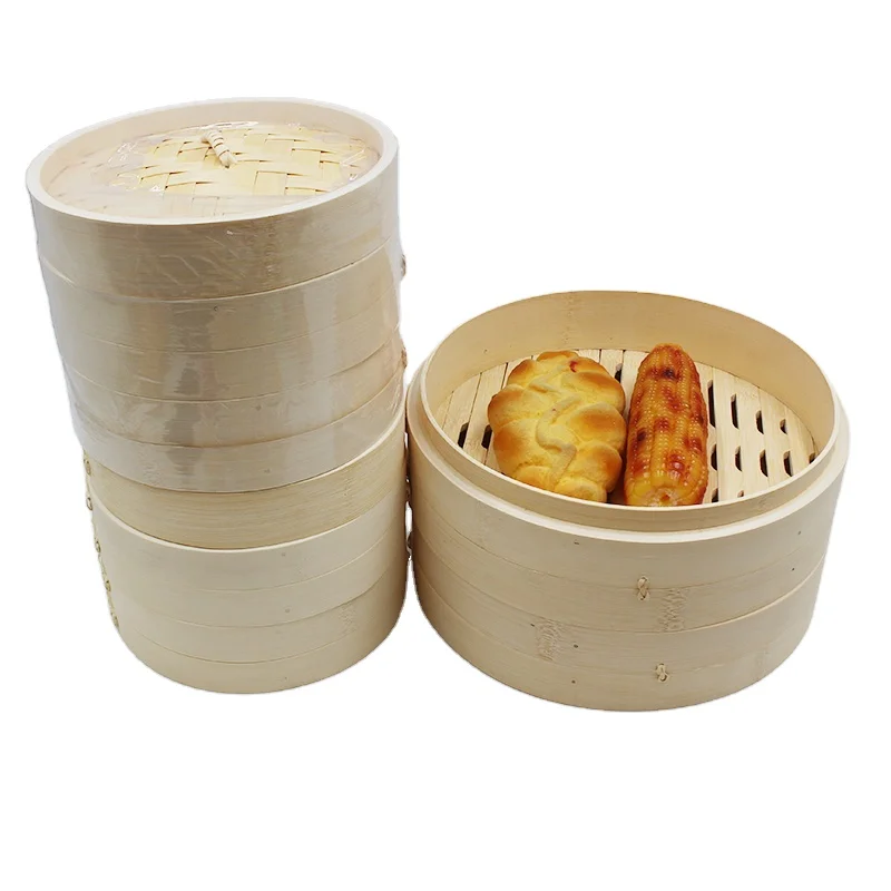Biodegradable reusable 10 inch dim sum bamboo kitchen