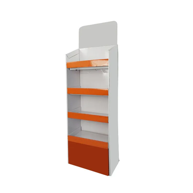 Customized Promotion Corrugated Floor Display Stand Pillow Display Shelves for Retail Stores
