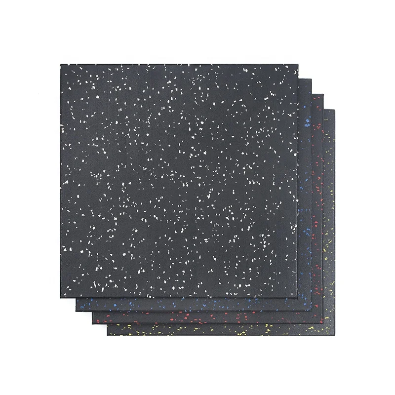 Tile Gym Floor Tile Composite Rubber for Heavy Equipment 15mm 20mm 25mm gym mats flooring rubber