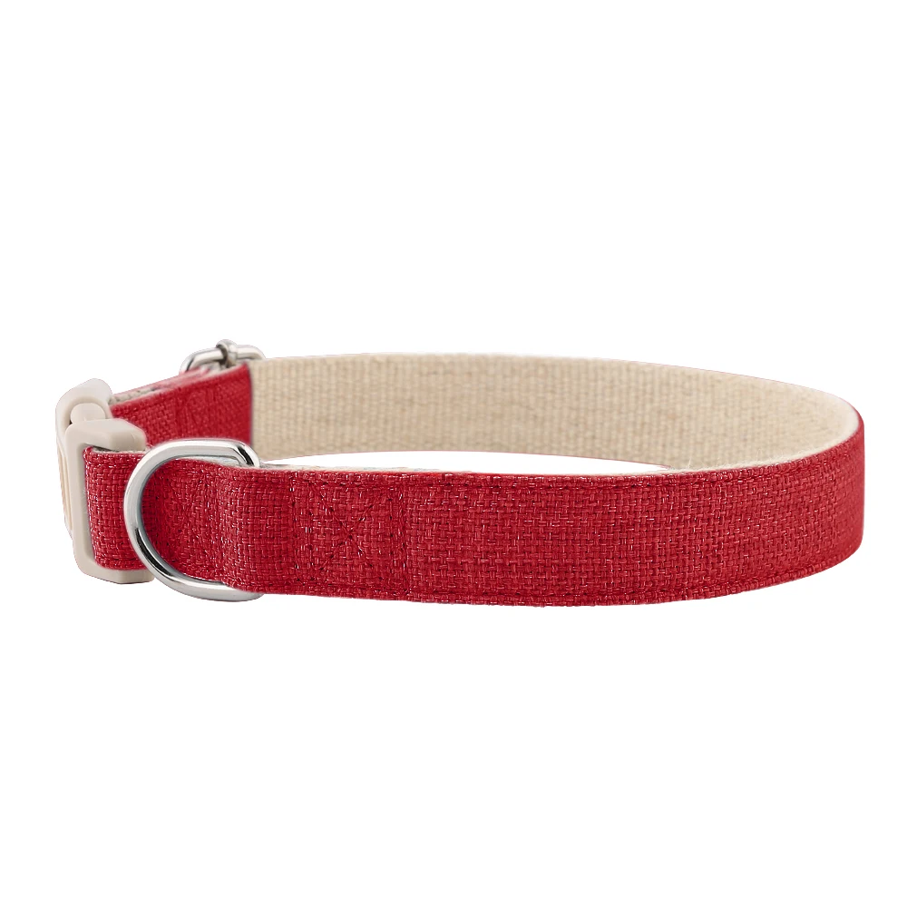 Newest Organic 100% Recycled Sustainable Development Eco Friendly Hemp Dog Collars Leashes 10 Colors in Stock