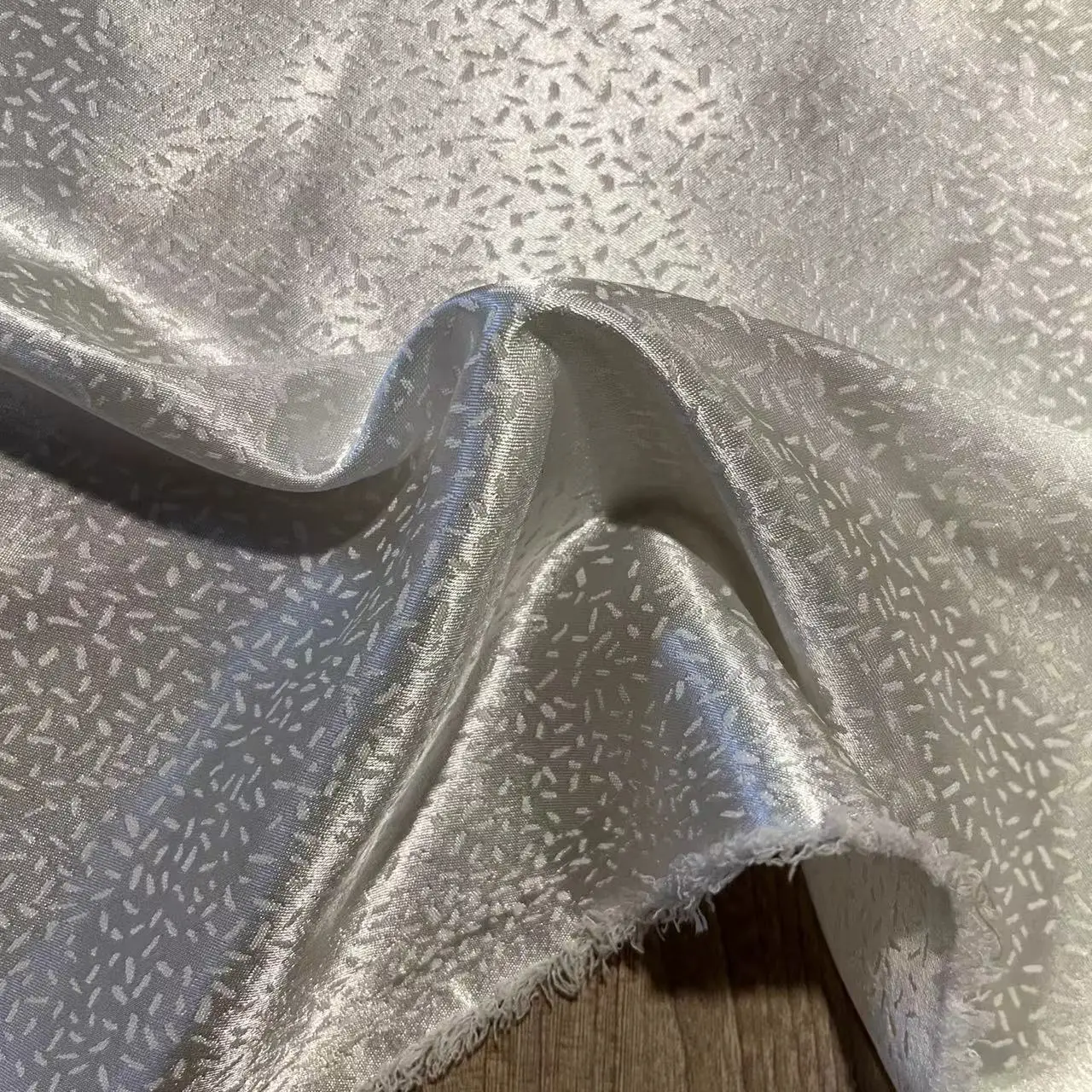 Brazil style elegant woven  jacquard floral stretch satin polyester  fabric for dress