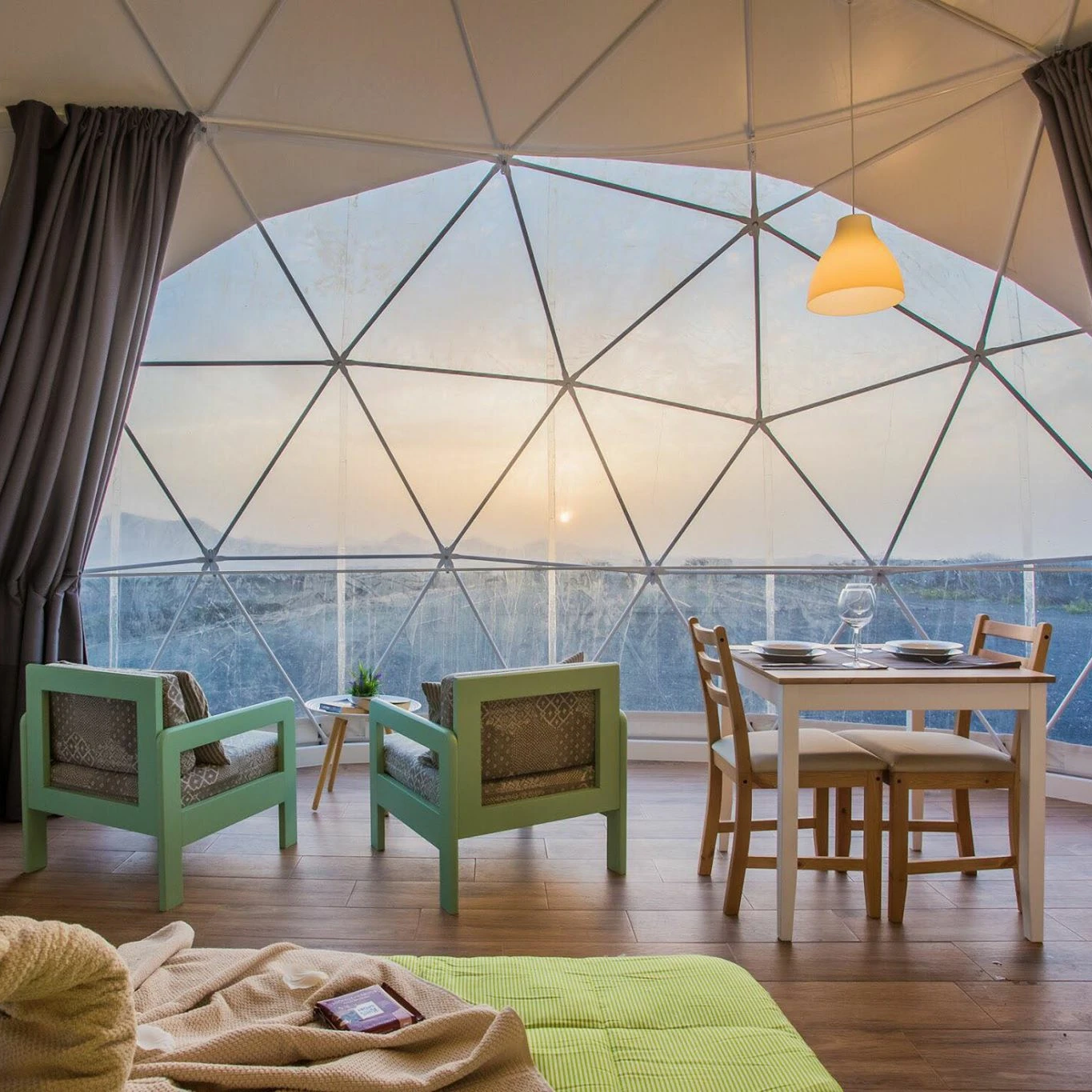 4m  5m 6m 7m 8m Geodesic Dome House Tent, Glamping Dome for resort hotel