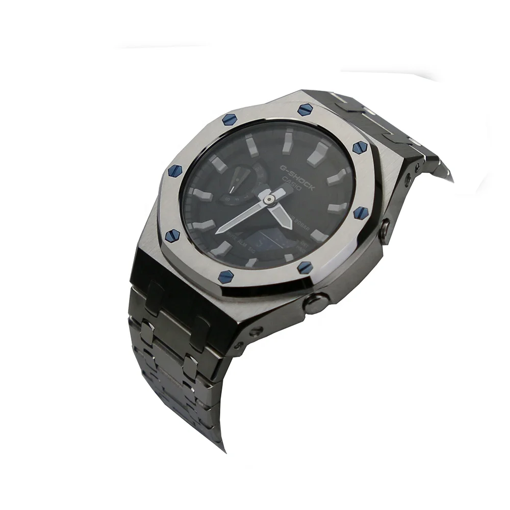 New Arrivals Top Quality Modification Replacement Gshock GA2100 316L Stainless Steel Case and Bracelet For GA2100