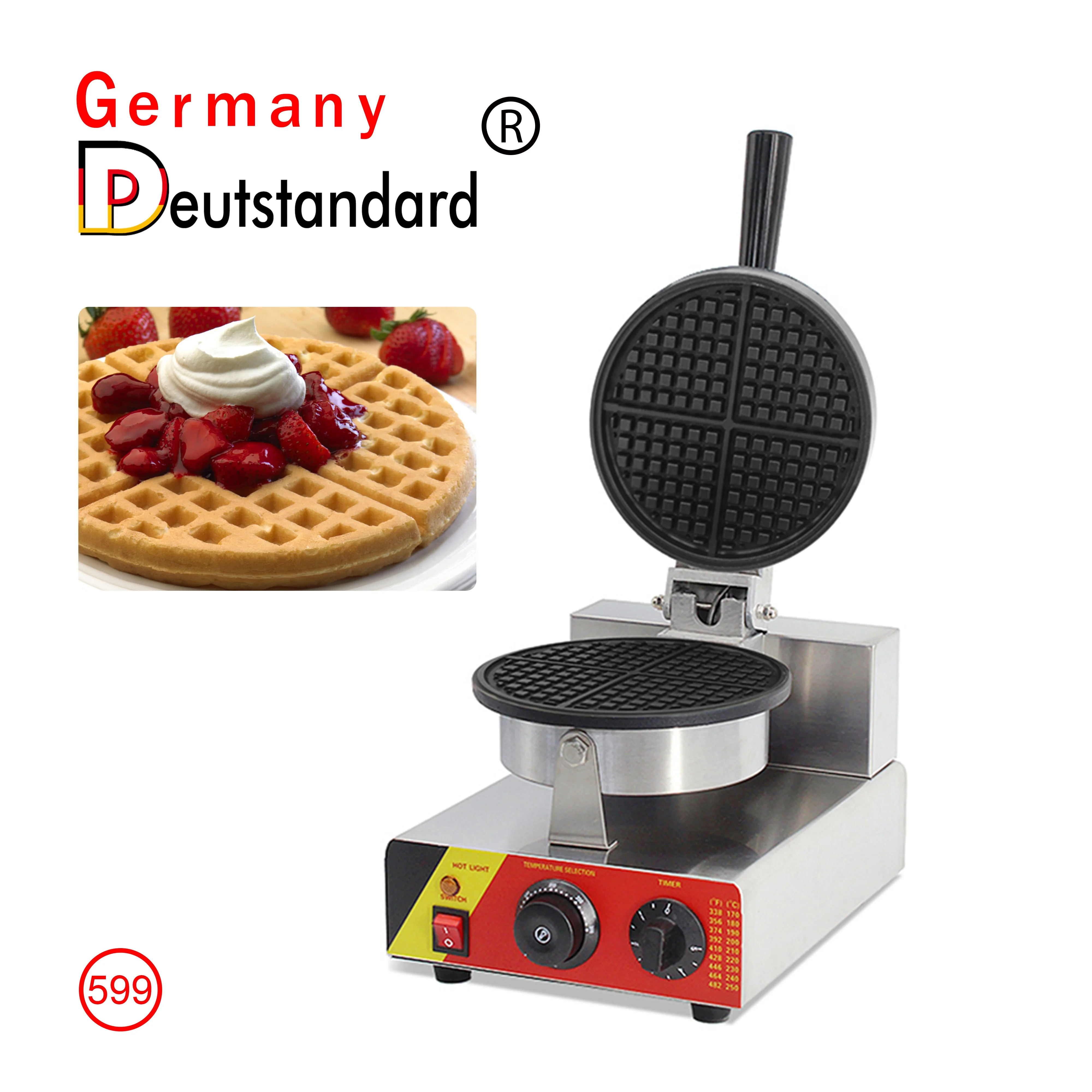 Wholesale other snack machines street food machines Commercial Waffle Maker grill electric sandwich maker for breakfast