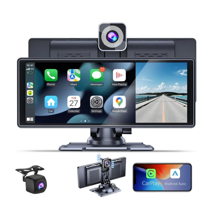 10.26 inch Carplay Camera Wifi Carplay & Android Auto 4K DVR