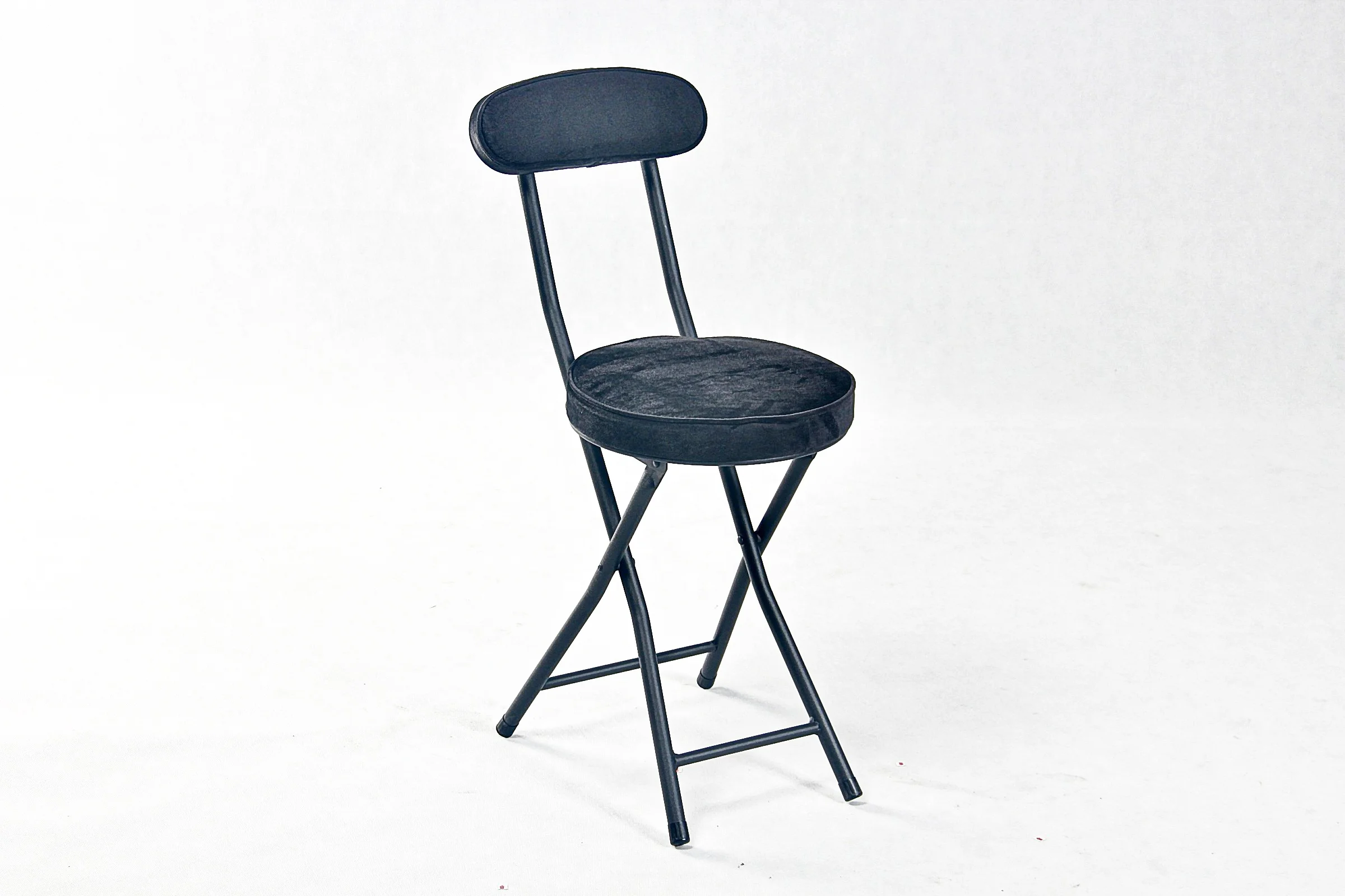 Newest folding round party wholesale portable folding chair outdoor  tables and chairs custom colorful retro metal folding chair