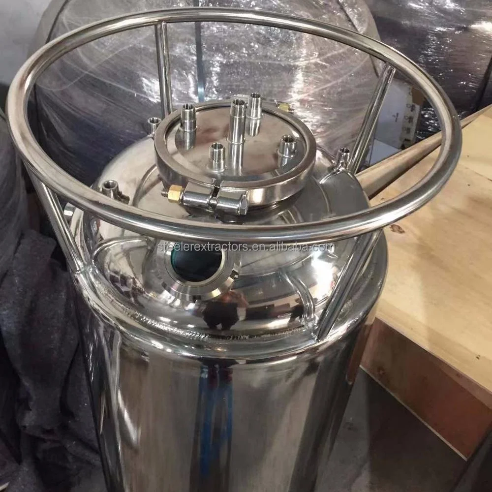 250lbs Jacketed Solvent Tank with cooling condensing use for bho extractor machine