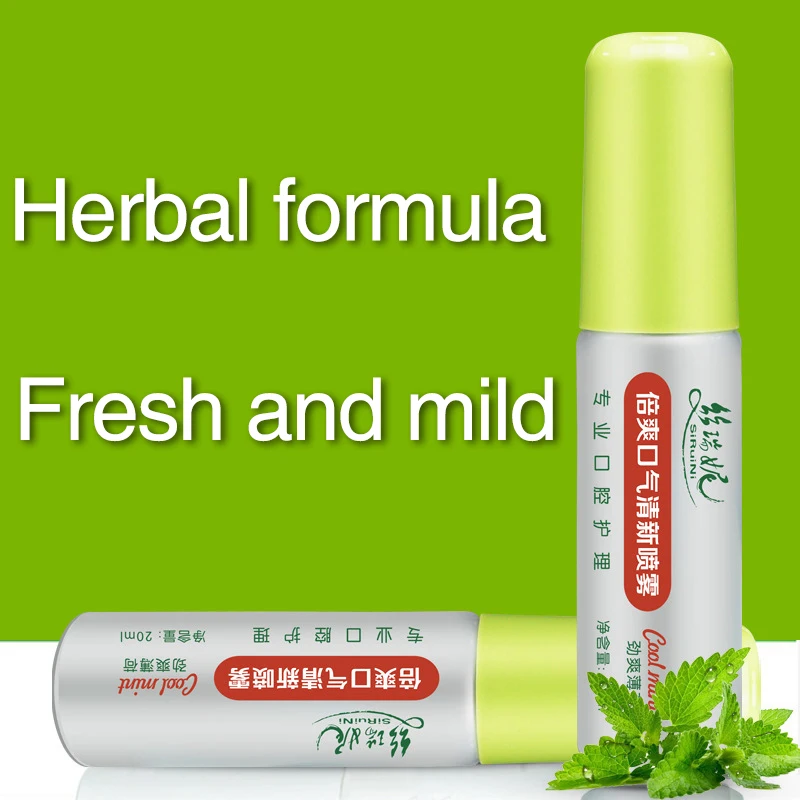 Portable packaging fresh breath mist mint mouth