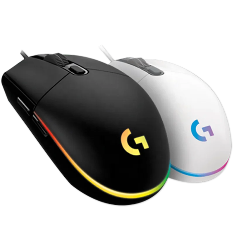 Logitech Original G102  8000 DPI  6 Buttons RGB Backlight USB Wired Optical Gaming Mouse