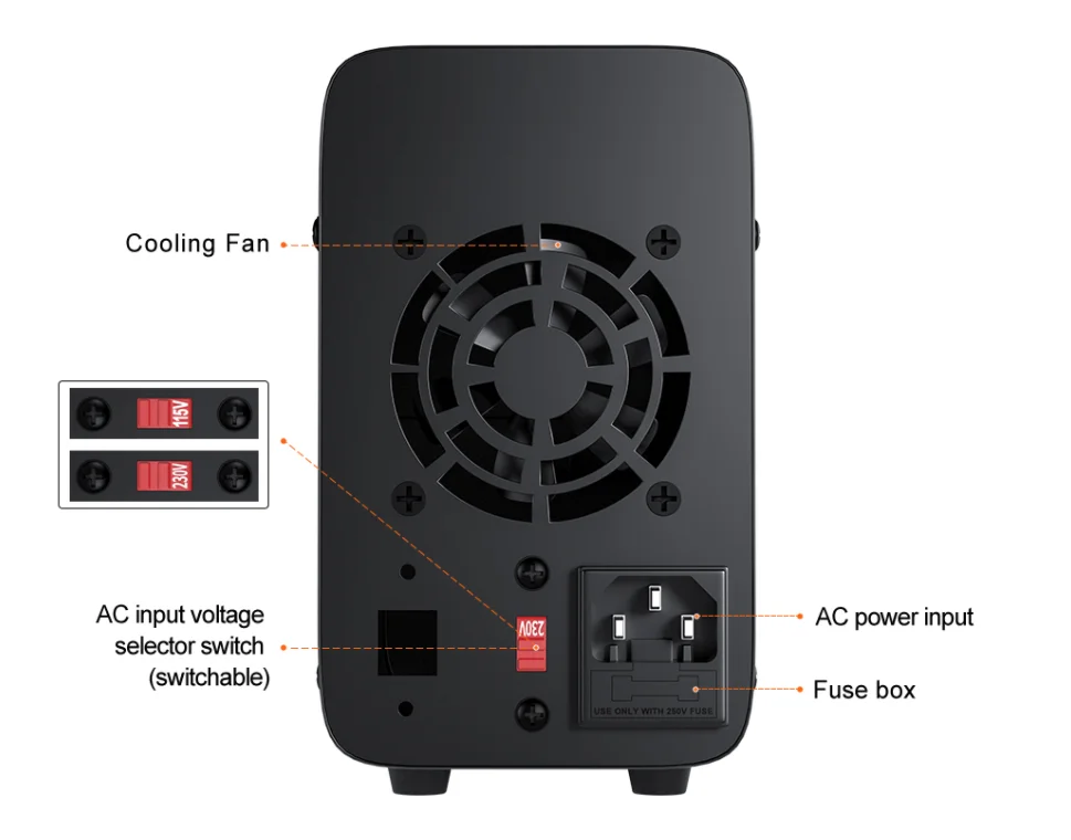 Wanptek WPS3010H 30V 10A USB Output Adjustable Black Switching Digital Lab Variable DC Power Supply For Mobile Repair