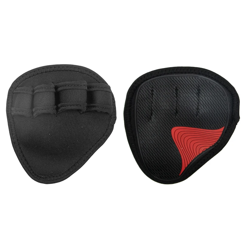 MKAS Four-finger Fitness Gloves Sports Protective Gear Gym Half-finger Fitness Grip Pads For Weight Lifting Hand Grips Pads