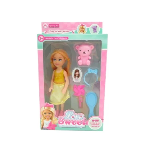 5 inch doll set fashion girl doll with accessories pretend playset