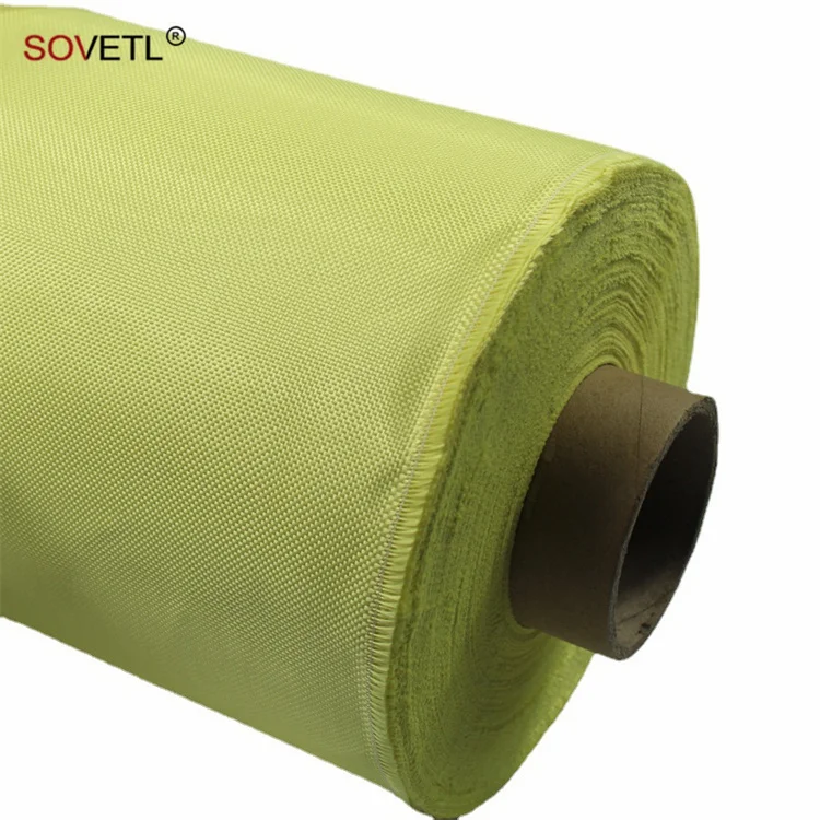 Aramid Fabric 200, 240, 400gsm High Strength Temperature Resistant Reinforced Kevlars Para Aramid Woven Fabric for industry