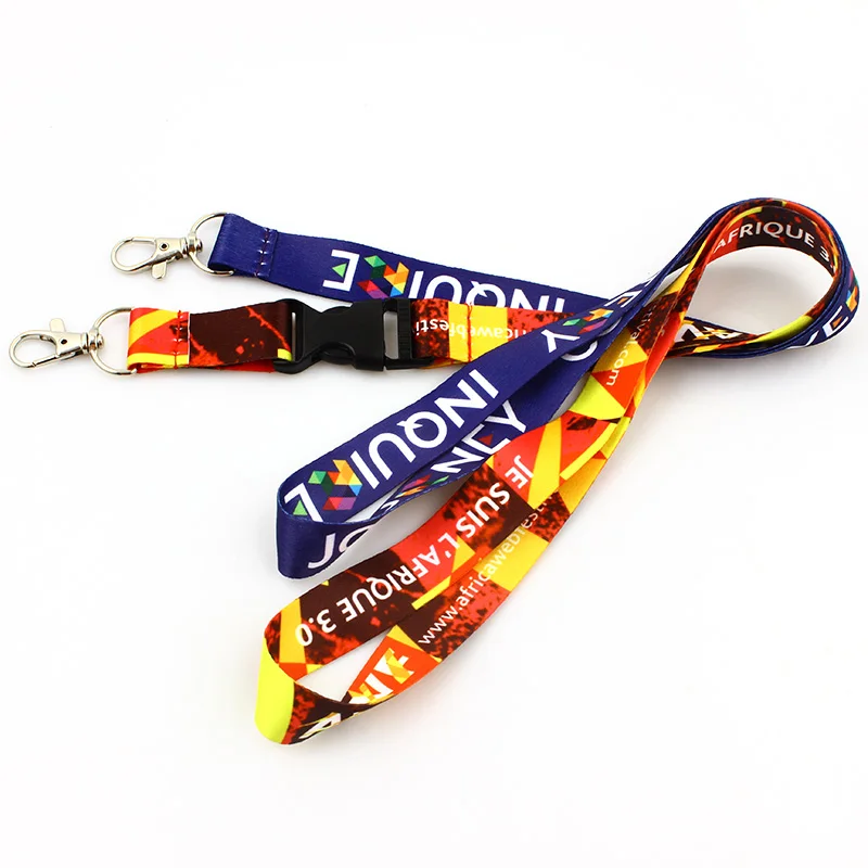 Custom Logo Keychain Lanyard Neck Strap Aviations Gifts Polyester Lanyard Logo Nylon Lanyards Automotive Insurance End Users
