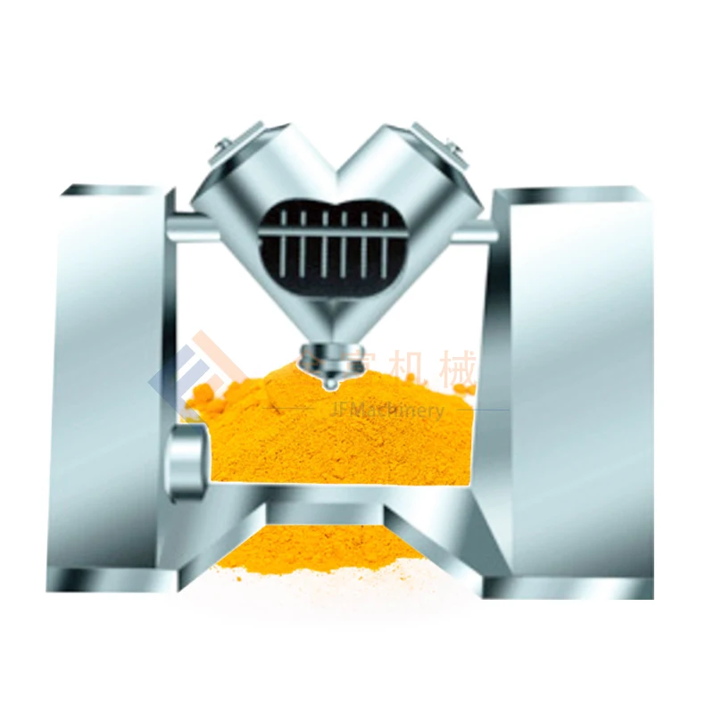 Stainless Steel  High Efficiency V Type Mixer Food Spices Powder Mixing Machine