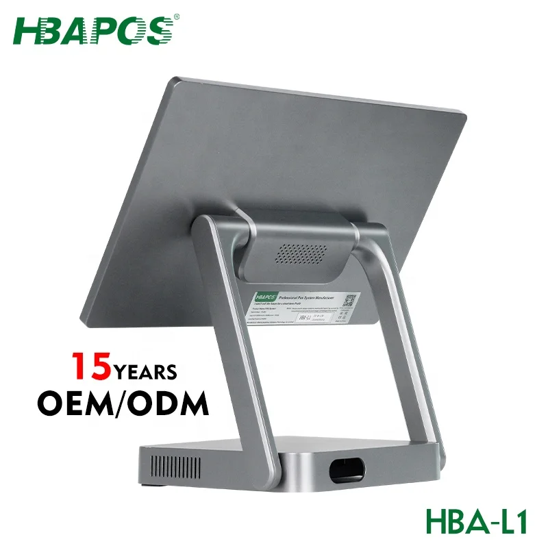 Folding POS Tablet All In One 15.6 Inch Cash Register Tablet Touch Screen Win 10 pro Terminal Machine pos systems