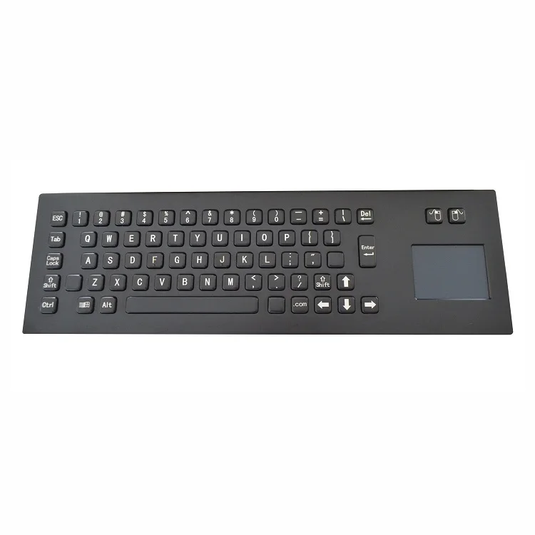 67 Keys IP65 Waterproof Stainless Steel Rear Panel Mount Kiosk Rugged Touchpad Keyboards Industrial Metal Keyboard