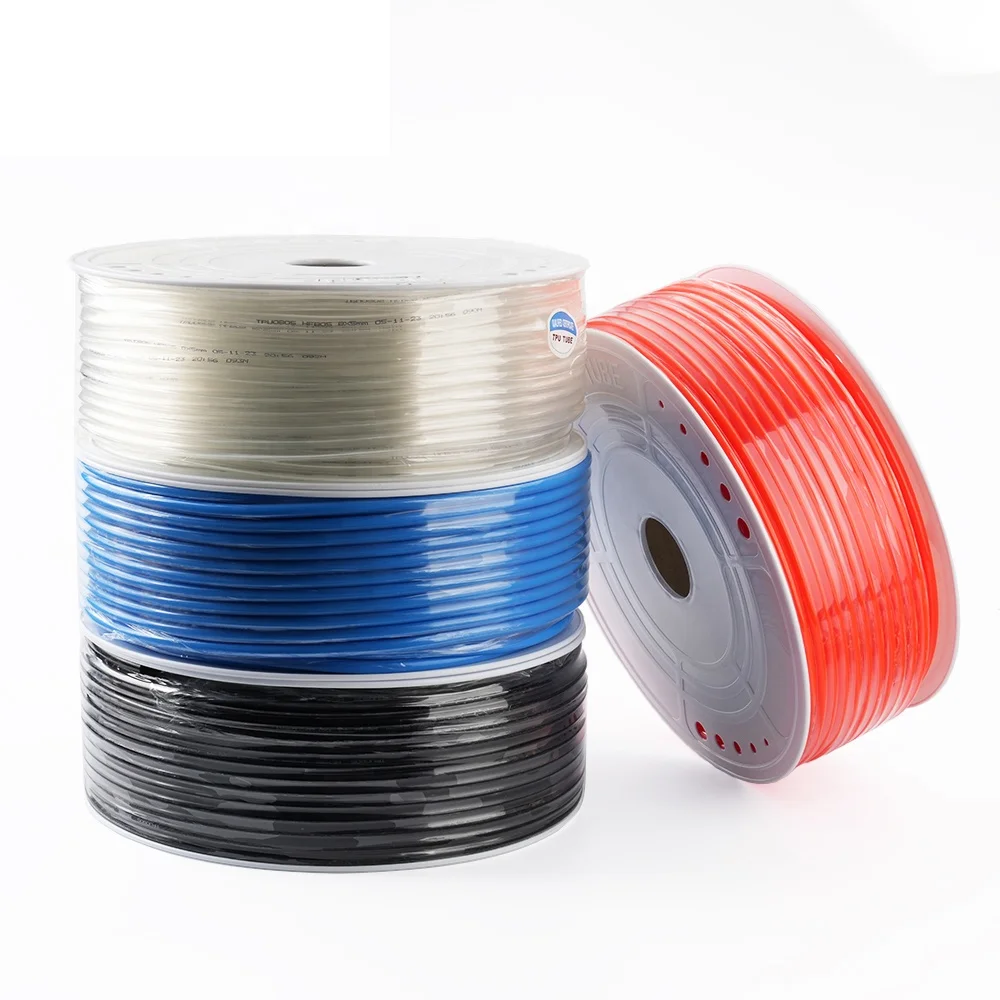 100m 1Mpa/10000Hpa Pneumatic Air Compressor Hose PU Polyurethane Tube Pipe Line 4mm 6mm 8mm 10mm 12mm 12-10 10-6.5 8-5 4-2.5 mm