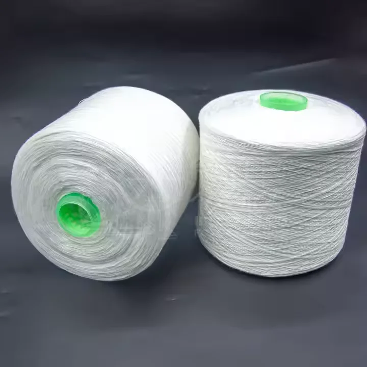 High Tenacity 100% Polyester Recycle Yarn Fdy Style Twisted Spun Yarn Knitting Weaving Sewing Embroidery Dyed Different Colors