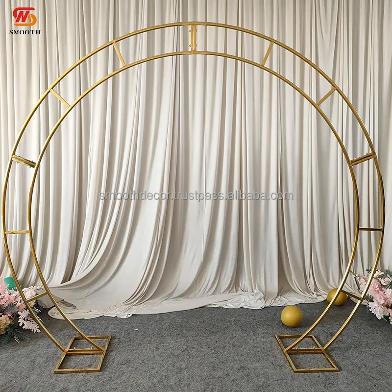 SMOOTH Newly Gold Stainless Steel Arch Door Metal Wedding Arch Wedding Stage Arch