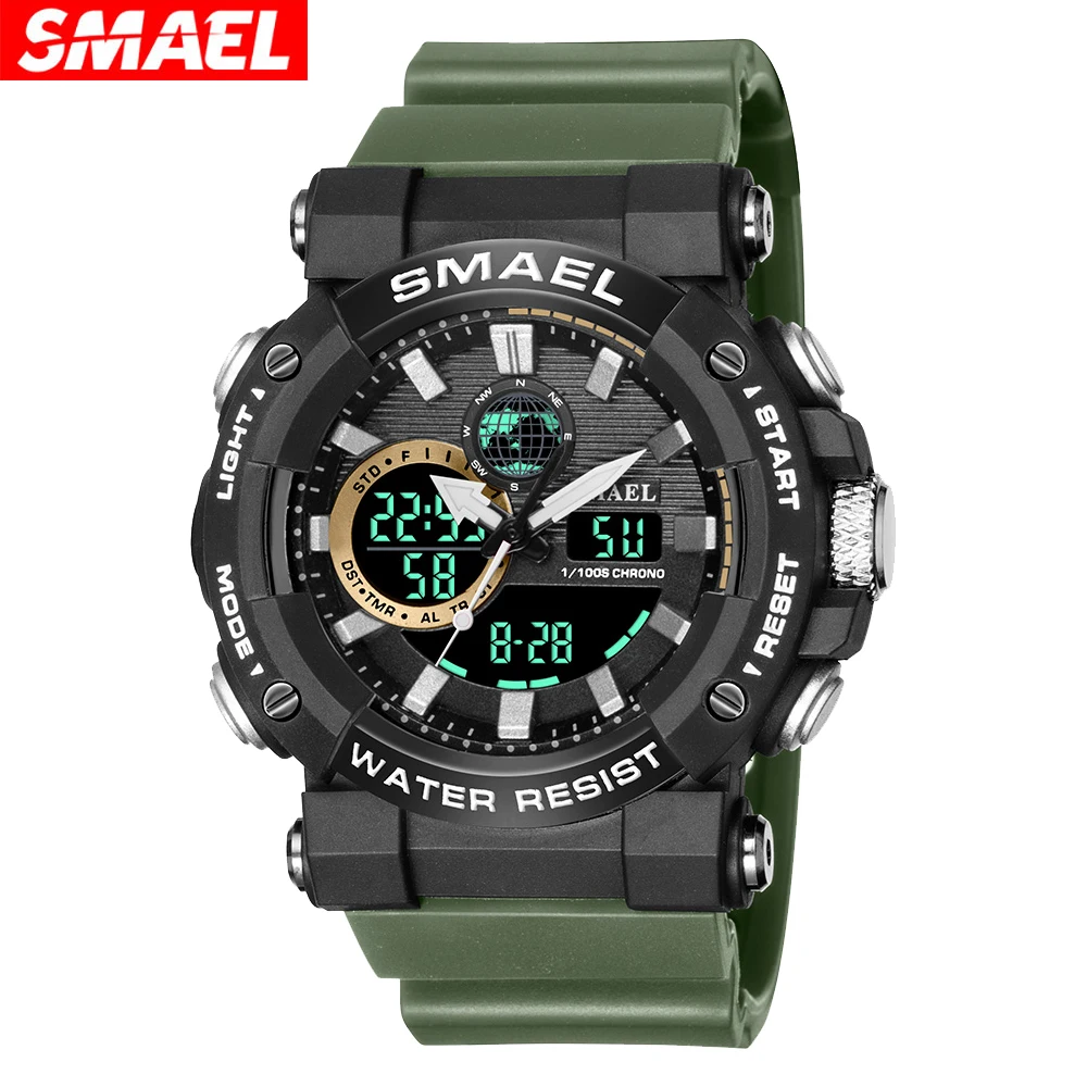 Watch manufacturers SMAEL 8048 official suppliers mens watches date display silicone watch men