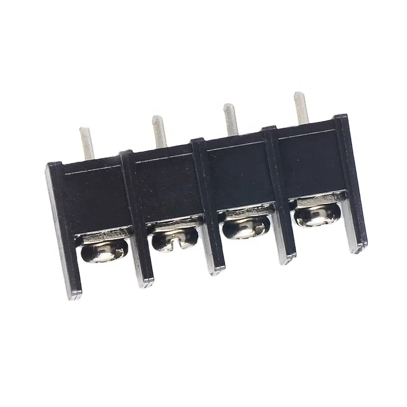 10mm pitch 4way PCB black barrier terminal block connector 300V 20A