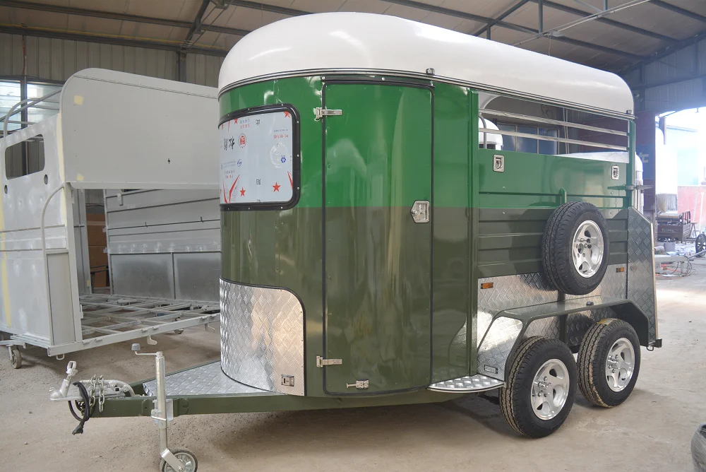 Popular Sale Open Horse Trailer Truck 2 Horses With Popular Price