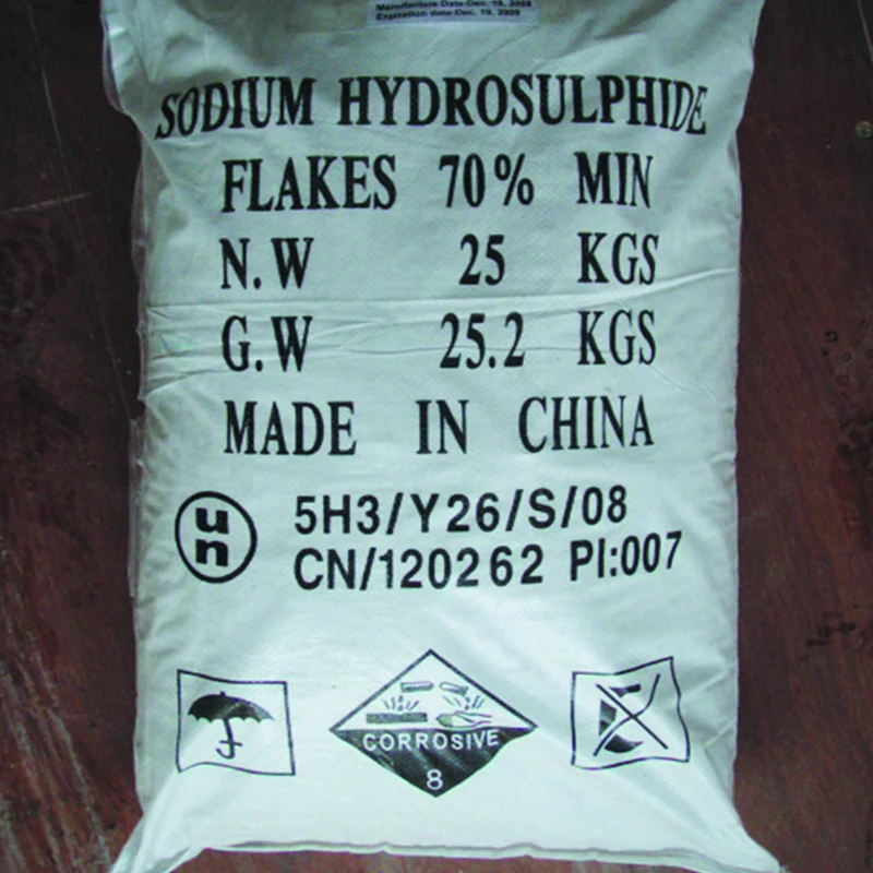 Chinese Top Grade Manufacture Industrial Grade Sodium Hydrosulfide 70% NaHS