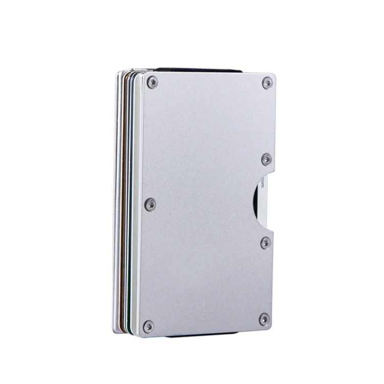 Aluminum Alloy Credit Card Holder Minimalist RFID Blocking Aluminum Metal card wallet
