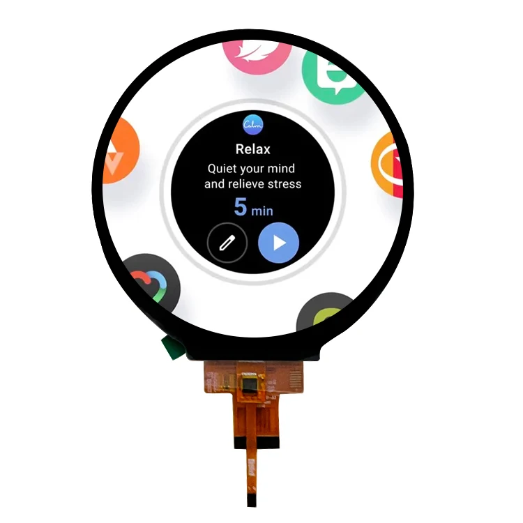 2.1 inch 480*480 spi tft high resolution lcd modules circle oled display round lcd touch screen IPS TFT display