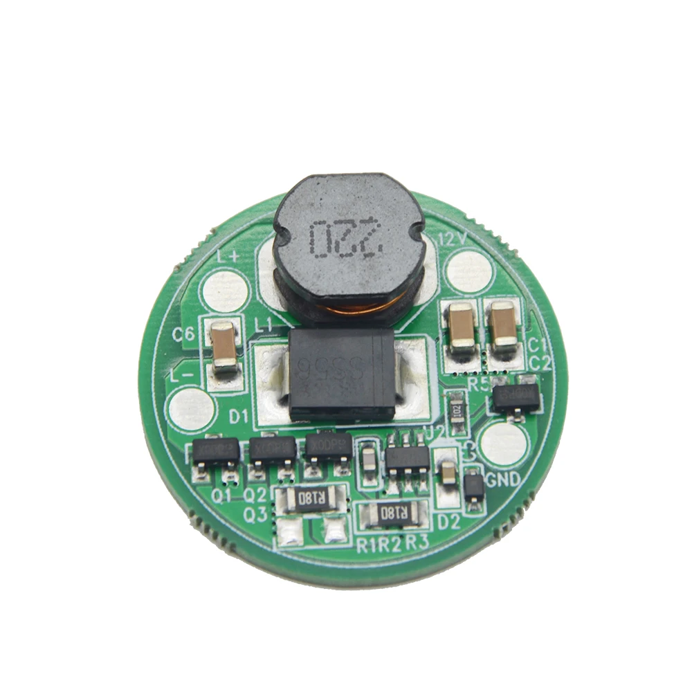 28mm 3-30V car motorcycle light driver board LED low voltage power supply for T6 XHP50 MKR COB