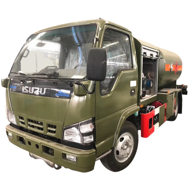 Good quality ISUZU 6 wheels 5000L aluminum aircraft refueling tanker truck Aviation Fuel Trucks 1200gallons for helicopters