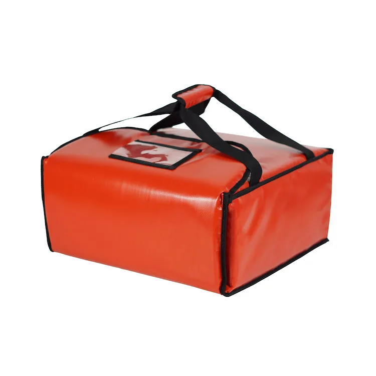 Pizza delivery bag Classic Design durable Pizza Box Insulated hot Red Food Delivery carry bag
