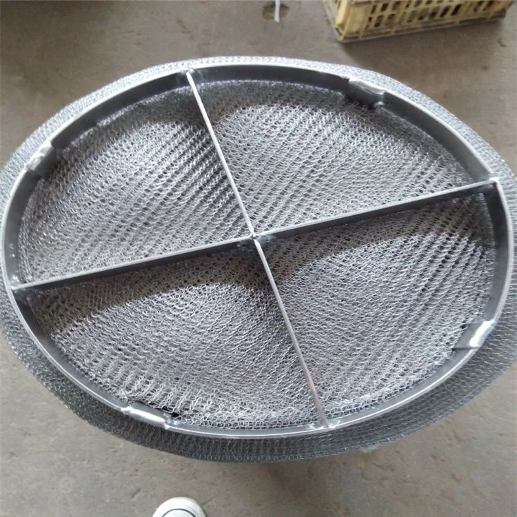 PP PTFE PVDF SS Monel york mesh 421 distillation column filter oil knitting demister pad