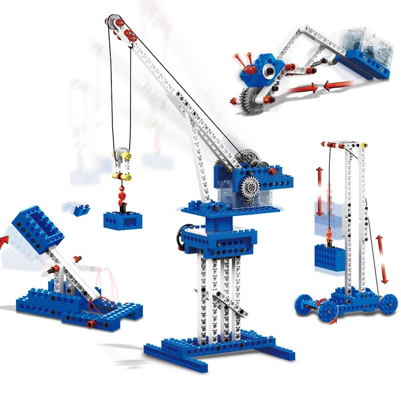 Mechanical engineering  Building Blocks machinery Crane 4in1 MOC building Blocks Educational Toys Kit Kids Block