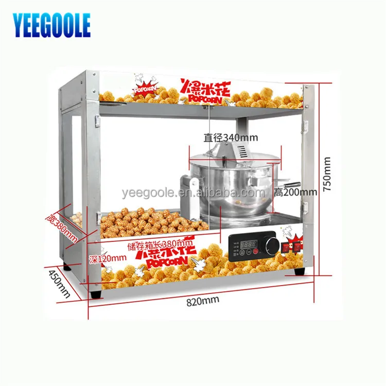 The latest modern new professional portable household electric mini popcorn maker, electric style 4kw, with heat preservation