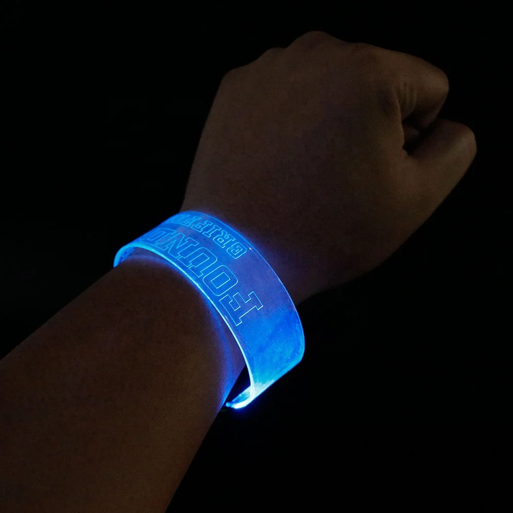 Ismart Night Club Glow Flashing Bracelets Neon Party Light Up Rave Concert Bracelets
