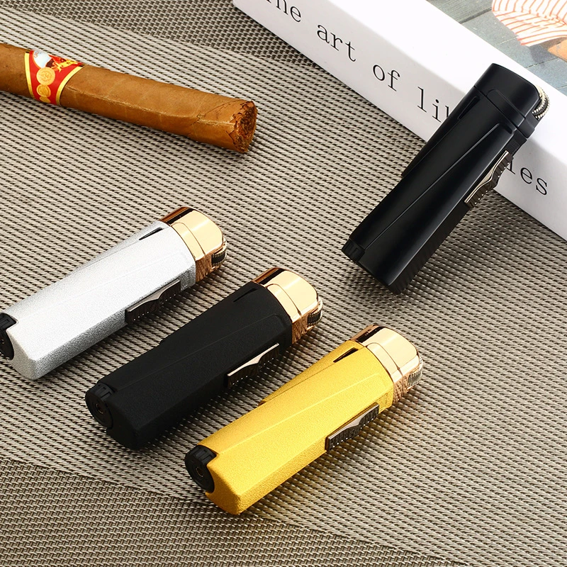 2023 Smoking Lighter Design Lighter Butane Refillable Jet Flame Custom Design Other Torch Cigarette Lighter