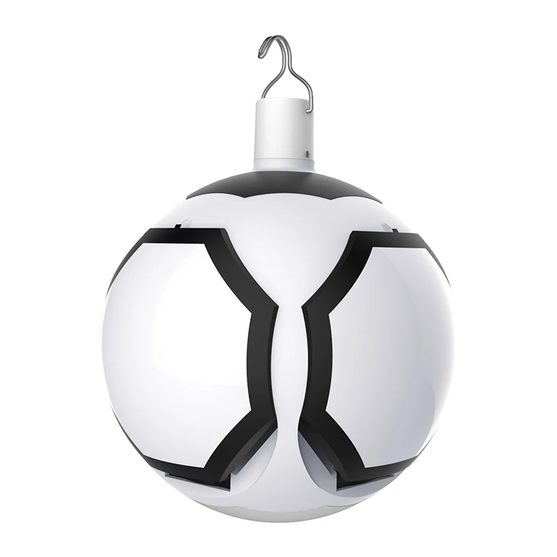 chinese supplier solar ultra bright detachable foldable football led camping light lantern chinese lamps with hanging