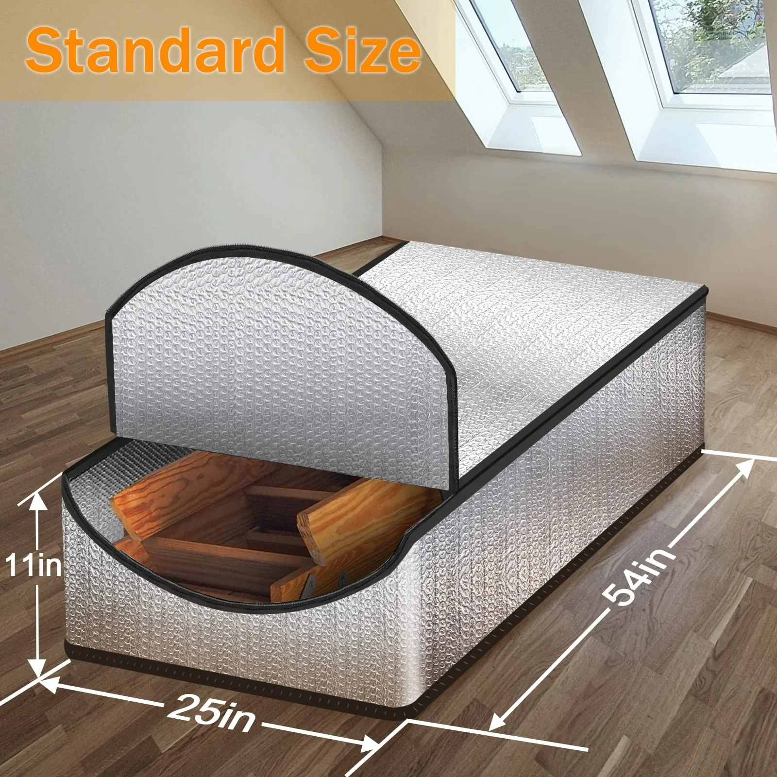 ZL-Double Bubble Reflective Radiant Barrier attic stairs insulation cover