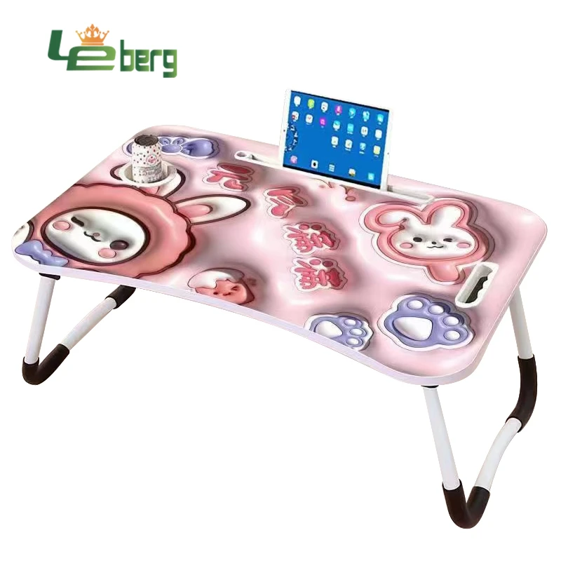 Multi-functional portable computer desk, small office computer desk foldable table