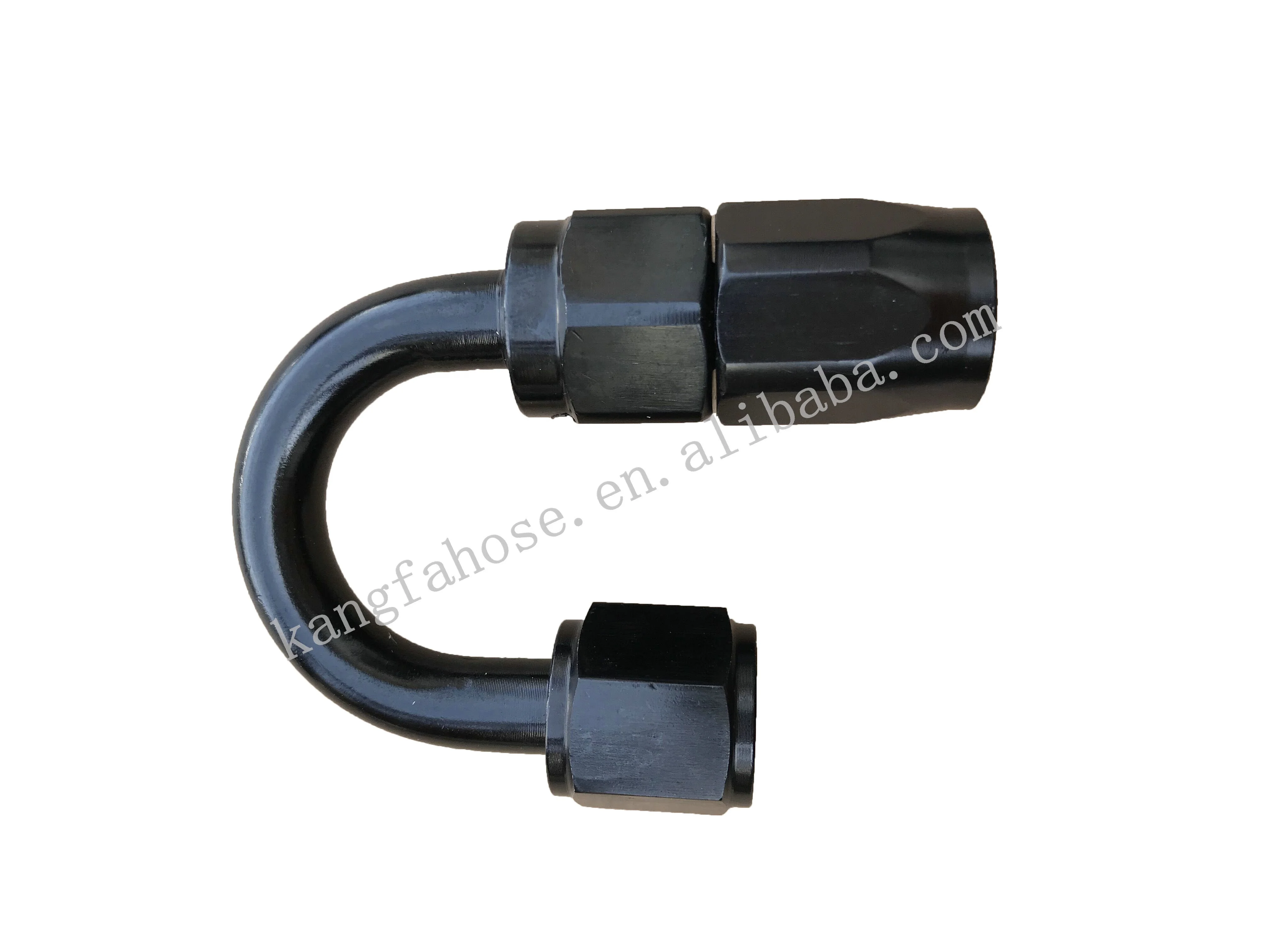 Aluminum Alloy AN4 AN6 AN8 AN10 AN12 180 Degree Swivel Fuel Hose End AN Fitting