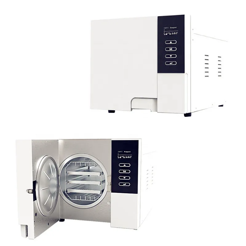 CE approved Autoclave Dental Steam Sterilizer 23L LCD Class B with vacuum pump and instantaneous Steam generator