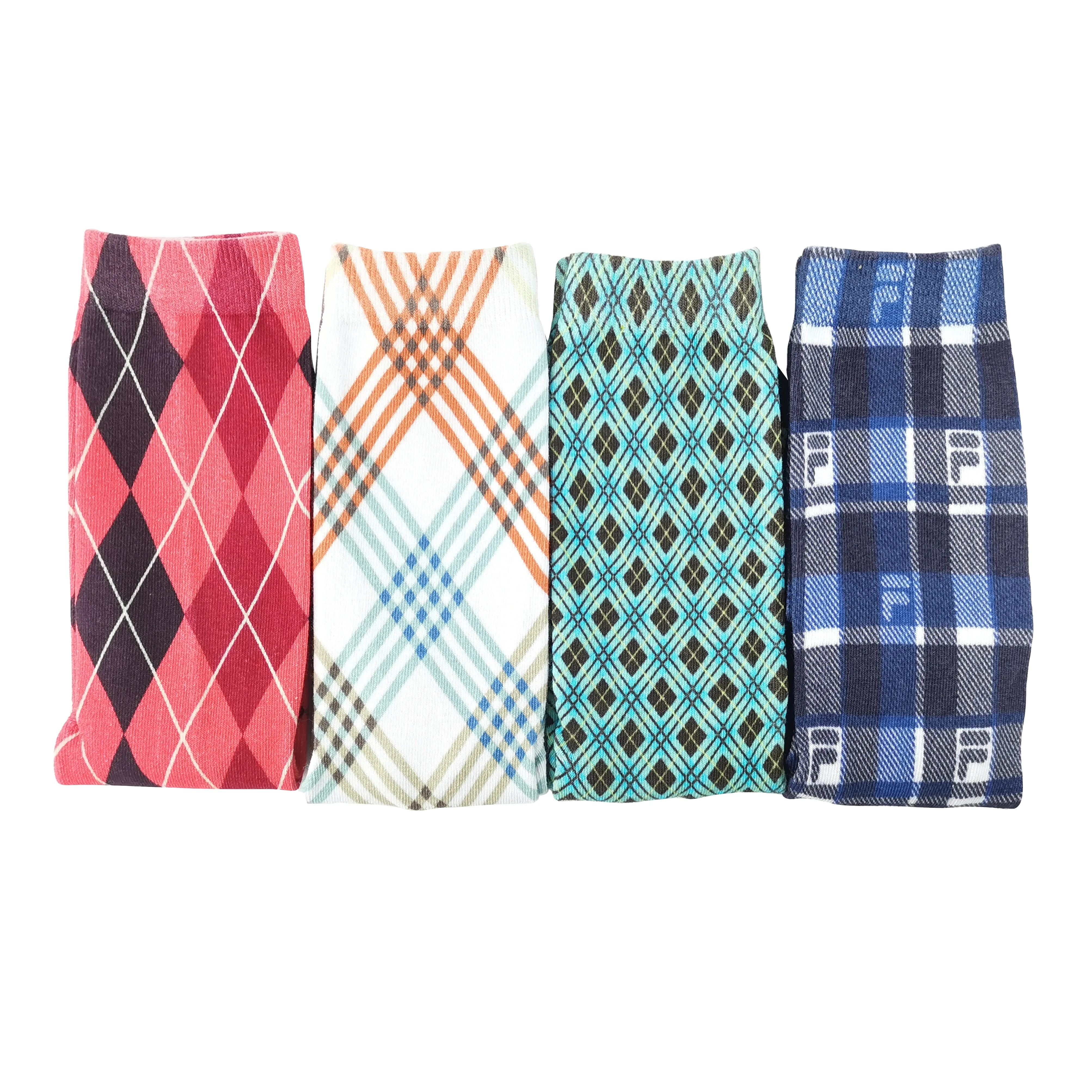 Wholesale custom graphic logo print funny crew printed men bamboo allover print custom socks